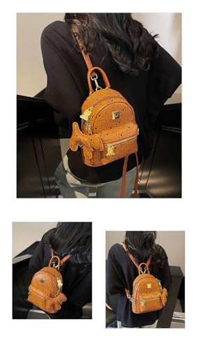 FIERRE SHANN® Cute Bear Print Backpack | Fashionable & Versatile Shoulder Bag for College Students