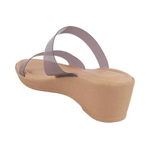 tresmode PARKLANE Black Women's Dress Wedge Sandals in Size 4 UK / 37 EU