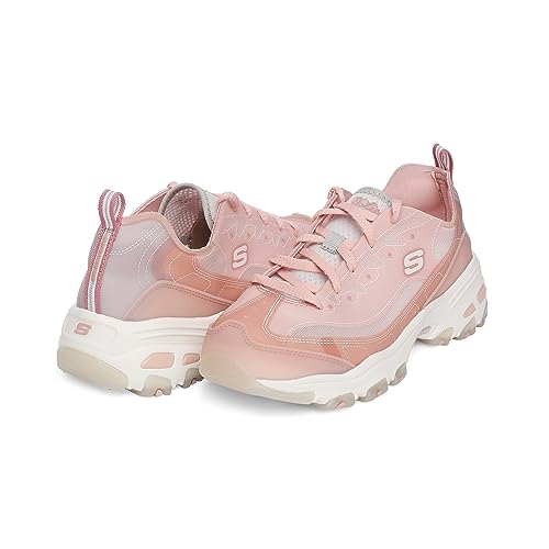Skechers Womens D'Lites-Fresh Air Casual Sneakers Vegan Air-Cooled Memory Foam Cushioned Comfort Insole Pink - 4 UK (149235)