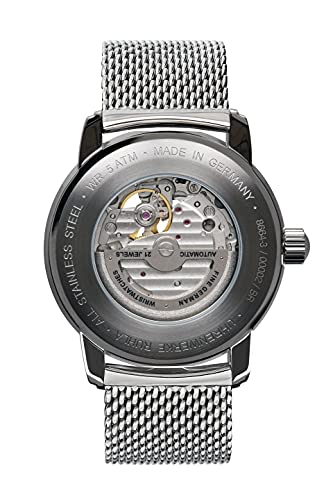 Zeppelin Men’s Automatic Watch with Skeleton dial and Metal Strap
