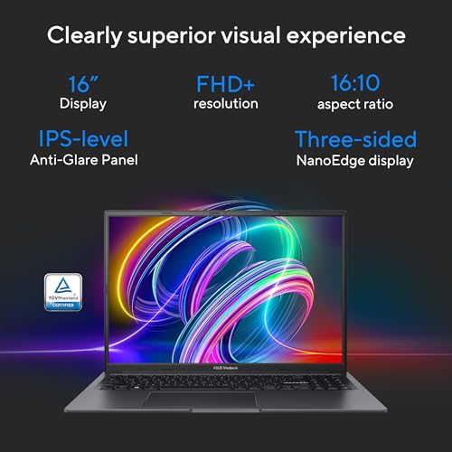 ASUS Vivobook 16X (2025),Smartchoice, Intel Core i7-13620H,Creator/Gaming Laptop(RTX 3050-4GB/16GB RAM/512GB SSD/FHD+/16"/144Hz/M365 Basic (1Year)*/Office 2024/Indie Black/1.8 Kg) K3605VC-RP517WS