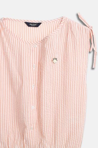 Allen Solly Girls Peach Stripe Casual Top