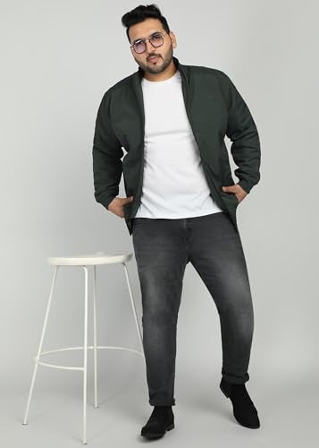 ELLIPSE Nylon Full Sleeve Oversized Standard Length Men's Winter Jacket | Winter Wear Oversized Jacket| Color - Forest Green 4XL