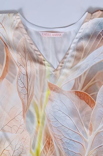 Label Aarna Premium Soft Satin Kaftan Dress for Women/Digital Print/Free Size (M-3XL) / Hidden Adjustable Belt Long Maxi Multicolour
