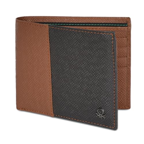 UNITED COLORS OF BENETTON Jacobo Leather Men's Casual Wear Two Fold Wallet (Brown, Free Size)