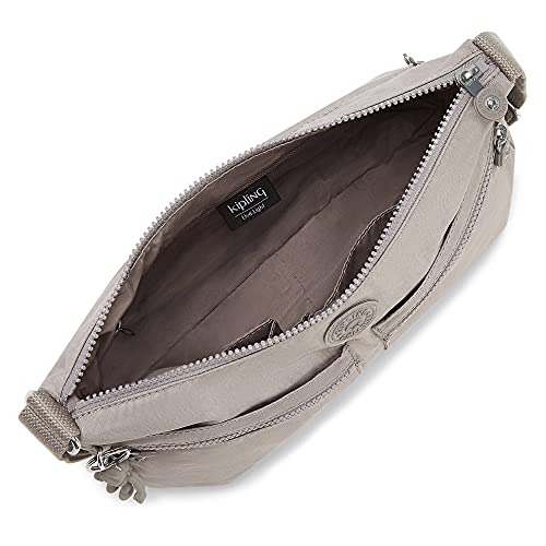 Kipling womens Izellah Crossbody Bag, Grey Gris, 12.25 L X 9.25 H X 5 D US