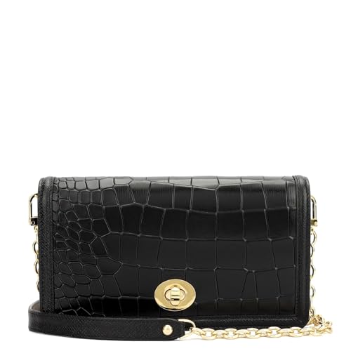 Da Milano Premium Leather Wallet for Women | Multi Compartment Travel Wallet - Black