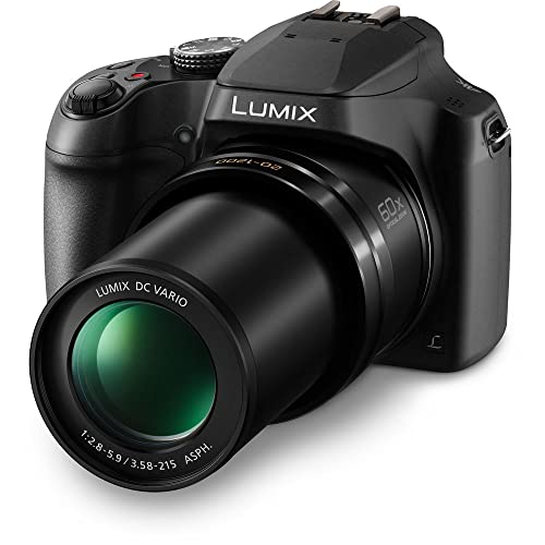 Panasonic Lumix DC-FZ80D / DC-FZ85D Digital Camera (DC-FZ80D / DC-FZ85DK) - Bundle - with 256GB Memory Card + LED Video Light + DMW-BMB9 Battery + Digital Flash + Soft Bag + 12 Inch Flexible Tripod +