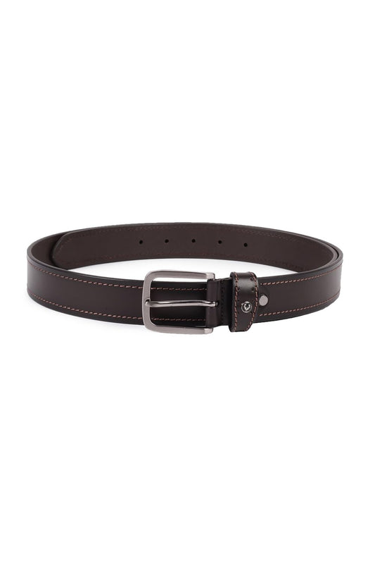 Men Brown Solid Formal Belt