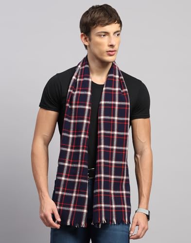 Monte Carlo Warm Winter Wear Woolen Muffler | Scarf For Men & Women Warm lightweight Scarf For Men's | Stylish Wool Neck Wrap for Cold Weather |Winter Wear Accessory for Men Multi 13(Pack of1)