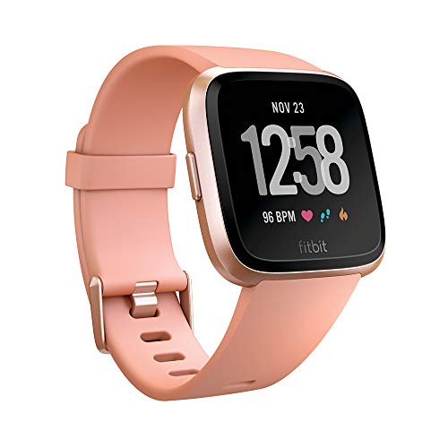 Fitbit Versa Health and Fitness Smartwatch, OneSize (Peach) (Unisex)