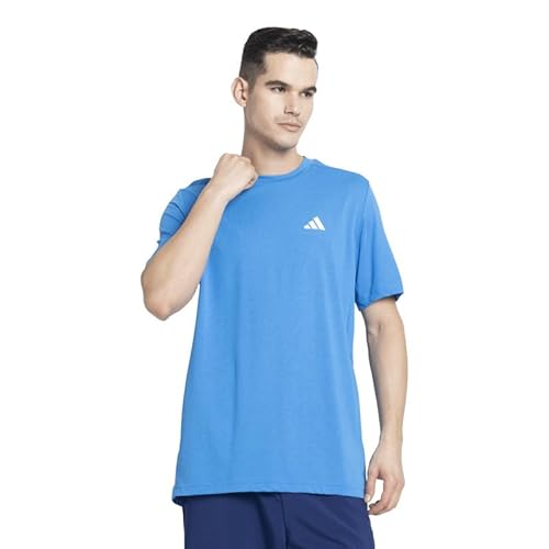 adidas Men M Fr T Casual T-Shirts, Blue, Medium