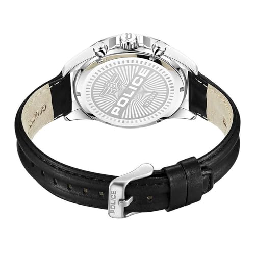Police Quartz Multifunction Black DIAL Leather Strap Watch for Men-PLPEWJF2204104W
