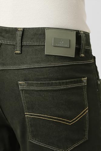 Van Heusen Men's Slim Jeans (VXDNCPOFO45652_Olive