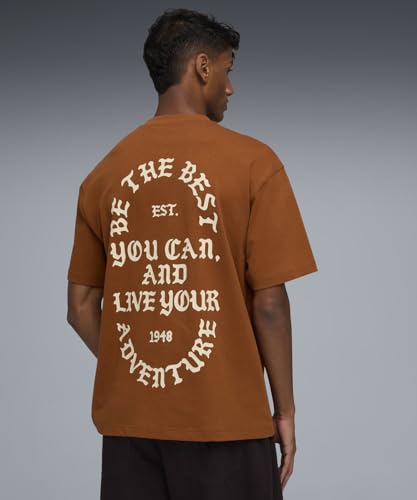 PUMA | PUMA.NOW Men's Printed Tee | Teak | 2XL
