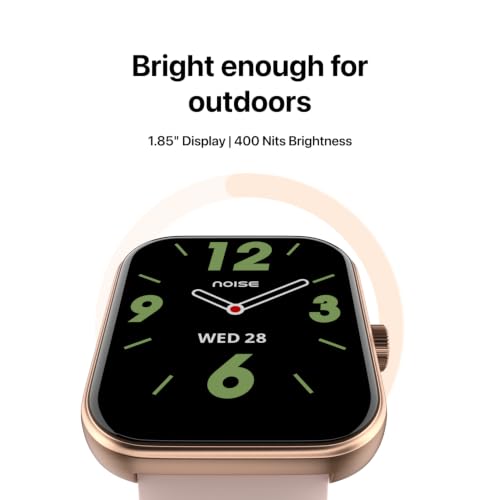 Noise New Launch ColorFit Pulse Air Smartwatch with BT Calling, 1.85" TFT Display, Lightweight 45g Design, Heart Rate & Step Tracking, Multi-Sport Modes, Find My Phone, Water Resistant (Rose Pink)