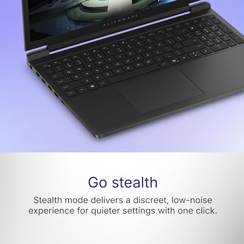 Dell Alienware 15 Gaming Laptop, AI Enabled Intel Core 7 240H Processor, 16GB:512GB, NVIDIA 4050, 6 GB GDDR6, 15.3" WUXGA 165Hz 300nits, Alienware White Backlit Keyboard, 2.25kg