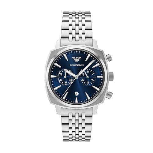Emporio Armani Silver Quartz Stainless Steel Watch AR11688