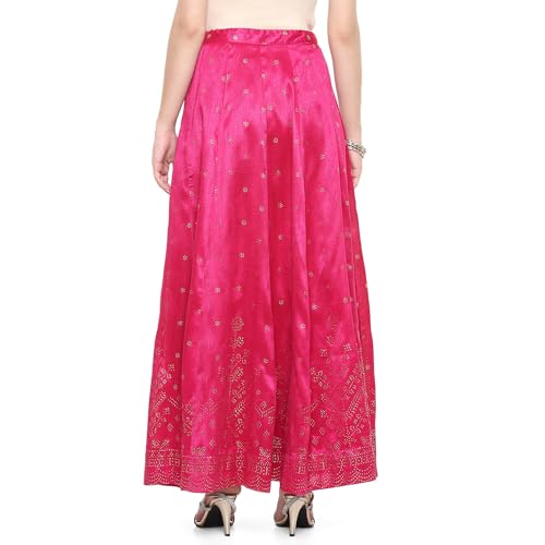 BIBA Women Polyester Printed Skirt Pink