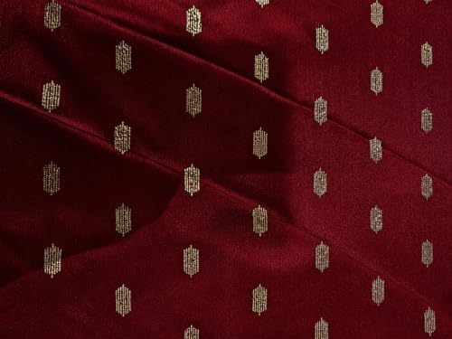 A To Z Cart Women's Malai Licraa Embellished Saree Bright Butti Maroon-FS