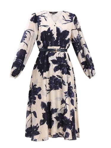 VERO MODA Womens Midi Dress Ecru
