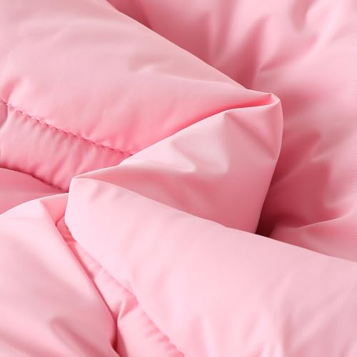 Hopscotch Girls Pink Full Sleeves 3D Bunny Applique Long Coat For Age (4-5 Years)