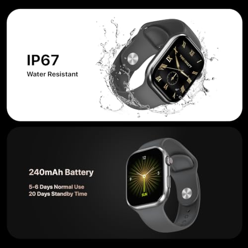 Fire-Boltt Brillia Smart Watch 2.02” Super AMOLED Display, Bluetooth Calling, SpO2, Heart Rate Monitor, 120+ Sports Modes, Fitness Tracker, Voice Assistant, Smart Watch for Man & Women