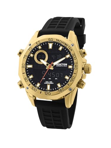 Kenneth Cole Reaction Digi-Analog Army Green Dial Watch for Men - KRWGP0070604