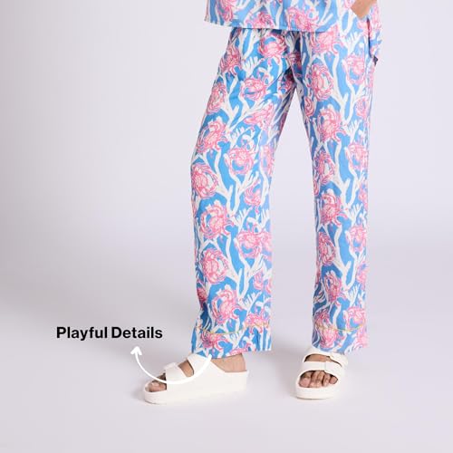 NYKD by Nykaa Breezy Rayon Pyjama Coord Set with Flattering High Low Hem Top Nys933