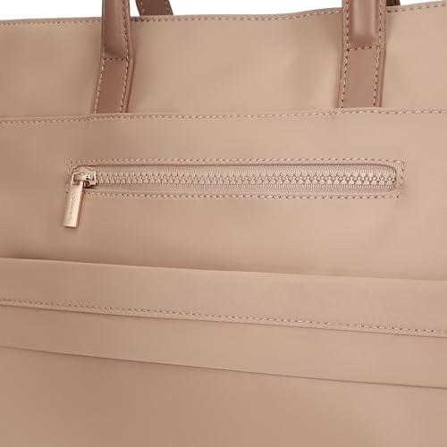 Fastrack Nylon Edit laptop Tote | Nylon Women’s Bag | 2 Compartments, 15" Padded Laptop Sleeve, Bottle Holders, Trolley Sleeve & Dual Carry Straps