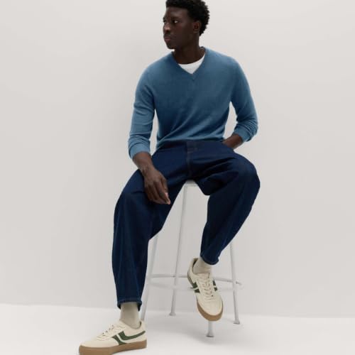 Marks & Spencer Cashmilon™ V-Neck Long Sleeves Sweater Blue