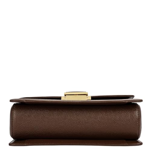 Da Milano Leather Shoulder Bag for Women - Brown (01607OL)