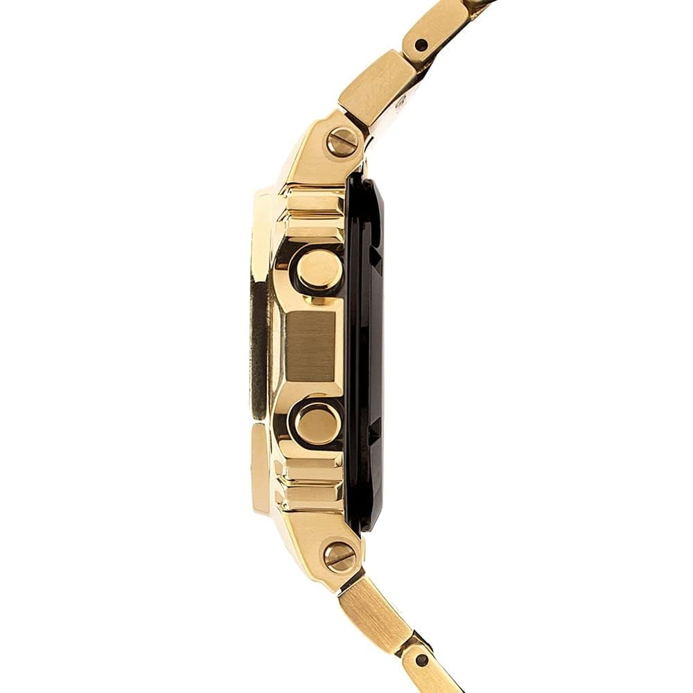 Casio G-Shock GMW-B5000GD-9DR Bluetooth Digital Black Dial Men Watch Gold Stainless Steel Strap (G902)