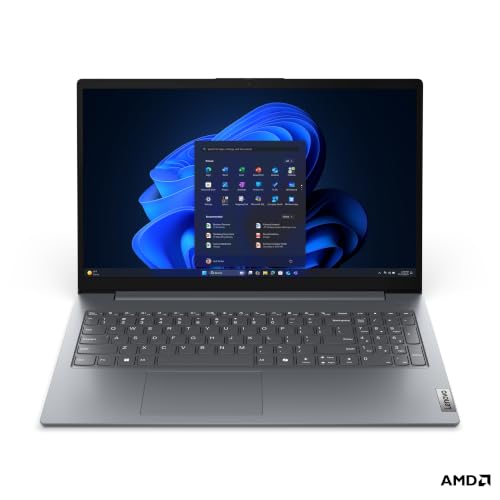Lenovo V15 AMD Ryzen 5 150 15.6" (39.62cm) FHD 300 Nits Antiglare Thin and Light Laptop (16GB/512GB SSD/Windows 11/Office Home 2024/Luna Grey/1.65 Kg)-83V40063IG