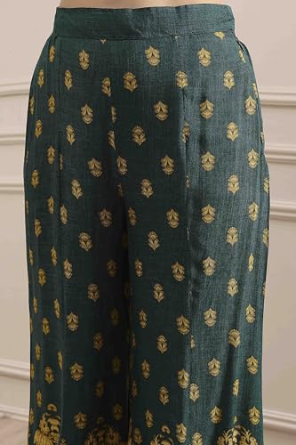 Biba Women's Viscose Kurta Set (SKDRTRDMA30324AW25GRN_Green