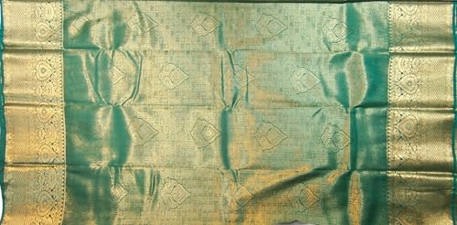SREE KUMARAN Women's Kanchipuram Silk Pure Pattu Sarees With Blouse (VSK128-1)