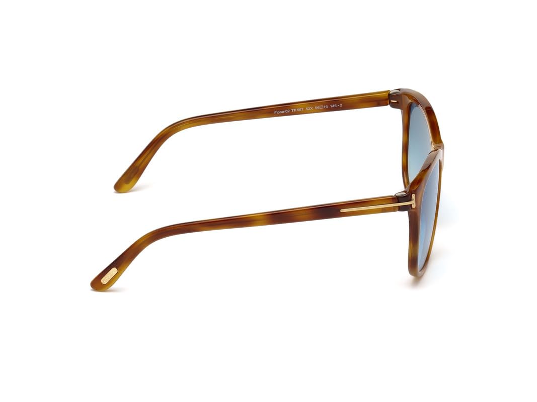Tom Ford UV Protected Brown Square Full Rim Sunglasses for Men - FT0567 56 53X