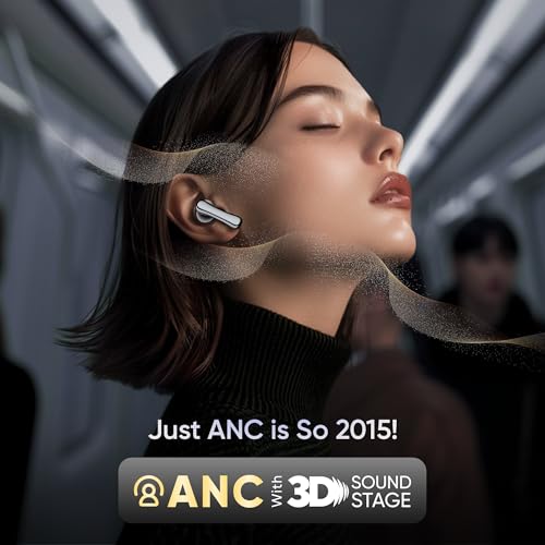 Mivi SuperPods Halo [Flagship Launch], 35dB ANC in Ear Ear Buds Wireless, Spatial Audio, 60HRS Battery,13mm Drivers, IPX4, v5.4 Bluetooth Earbuds with Mic