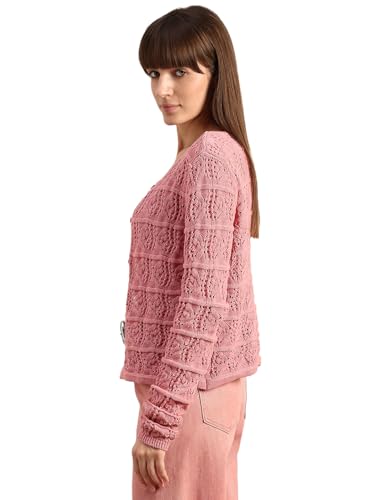 VERO MODA Women's Cotton Round Neck Sweater