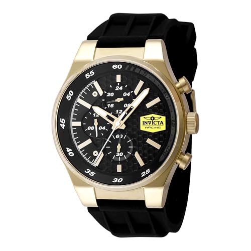 Invicta Racing Quartz Caliber VD38 Movement Black Dial Analog Watch for - Mens 48875_N