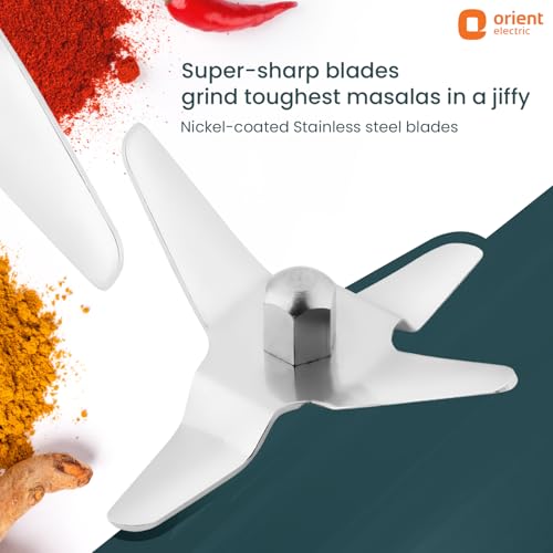 Orient Electric 500W mixer grinder | Kitchen Kraft 500 MGKK50B3 with 3 SS jars | Longer life balanced coil motor | ABS body | Uniform grinding | 5 years motor warranty