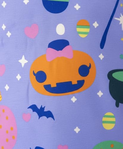 ANTHRILO Halloween Girls Short Sleeve Pyjama Set - Purple | 1-2 Years
