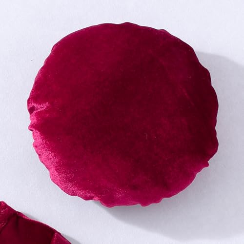 Hopscotch Girls Red Full Sleeves Oversized Bow Applique Dress for Age (5-6 Years)