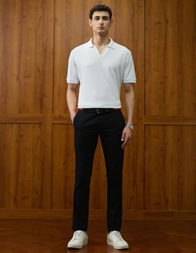 U.S.Polo Association Men's Denver Slim Fit Varsity Theatre Trousers (USTRO011D_Navy_38)