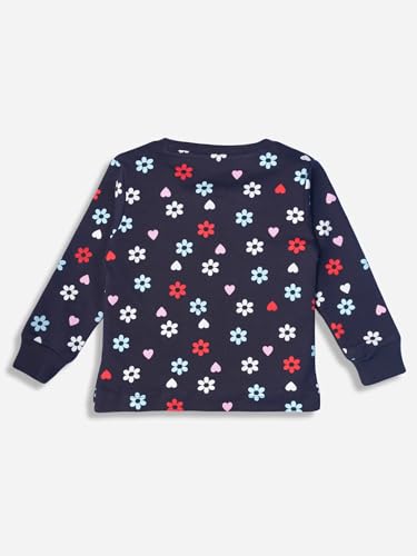 BODYCARE Girls Tshirt Round Neck Full Sleeves, Navy