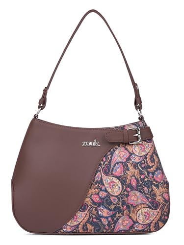 ZOUK Ira Handbag | Stylish Women's Handbag | Luxury Shoulder Bag for Women | Trendy | Fancy Ladies Handbags | Small Purse for Events | Water-Resistant | Paisley Print