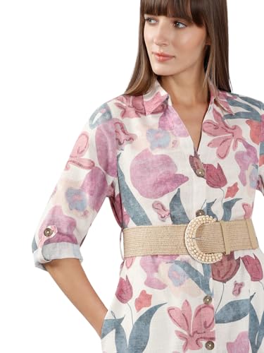 Vero Moda Women's Fit and Flare Pink Dress