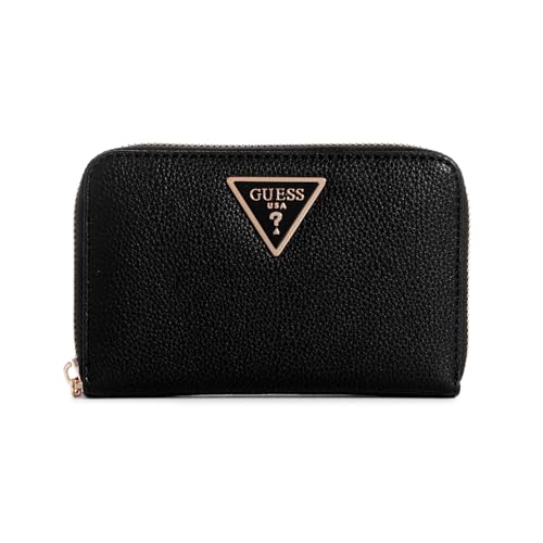 Guess Women's Black Textured Wallet| Ladies Purse Handbags | Gift For Ladies