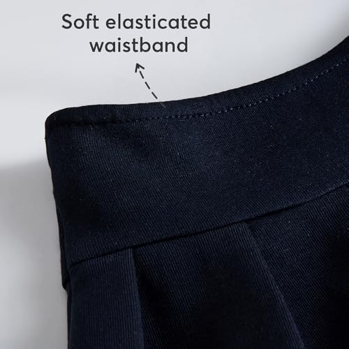 Hopscotch Girls Navy Full Sleeves 2-Pc Bow Applique Skirt Set For Age (4-5 Years)