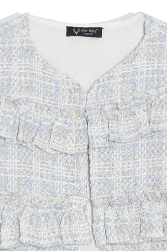 Allen Solly Girls Grey Check Regular Fit Jacket